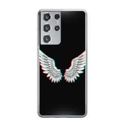 Husa personalizata tip carcasa HQPrint pentru Samsung Galaxy S21 Ultra, model Angel, multicolor, S1D1M0219