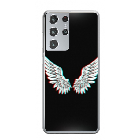 Husa personalizata tip carcasa HQPrint pentru Samsung Galaxy S21 Ultra, model Angel, multicolor, S1D1M0219
