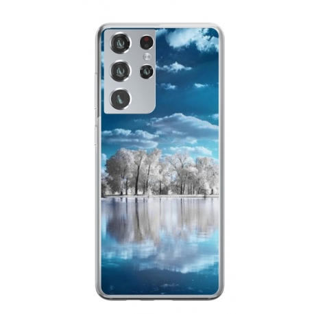 Husa personalizata tip carcasa HQPrint pentru Samsung Galaxy S21 Ultra, model Nice View 9, multicolor, S1D1M0221