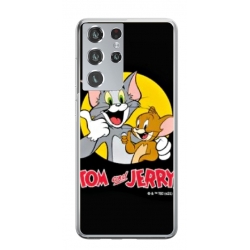 Husa personalizata tip carcasa HQPrint pentru Samsung Galaxy S21 Ultra, model Tom and Jerry 4, multicolor, S1D1M0226