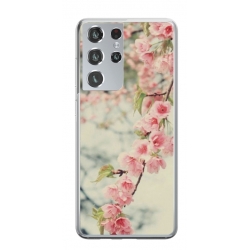 Husa personalizata tip carcasa HQPrint pentru Samsung Galaxy S21 Ultra, model Flowers 18, multicolor, S1D1M0245