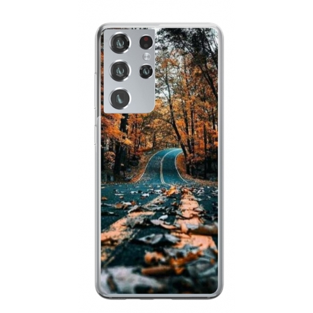 Husa personalizata tip carcasa HQPrint pentru Samsung Galaxy S21 Ultra, model Nice View 13, multicolor, S1D1M0248