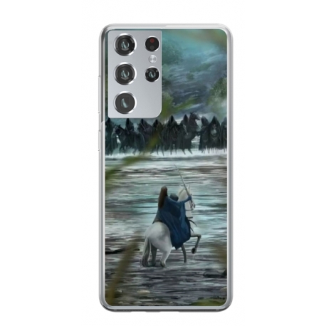 Husa personalizata tip carcasa HQPrint pentru Samsung Galaxy S21 Ultra, model Brave, multicolor, S1D1M0310