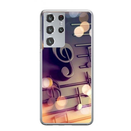 Husa personalizata tip carcasa HQPrint pentru Samsung Galaxy S21 Ultra, model Notes, multicolor, S1D1M0328
