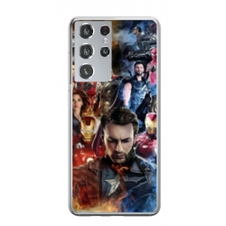 Husa personalizata tip carcasa HQPrint pentru Samsung Galaxy S22 Ultra, model Avengers Endgame, multicolor, S1D1M0009