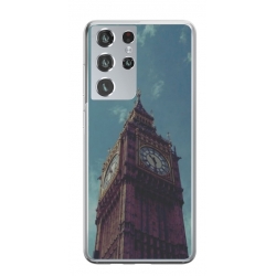 Husa personalizata tip carcasa HQPrint pentru Samsung Galaxy S22 Ultra, model Big Ben 1, multicolor, S1D1M0013