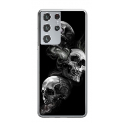 Husa personalizata tip carcasa HQPrint pentru Samsung Galaxy S22 Ultra, model Skulls, multicolor, S1D1M0032