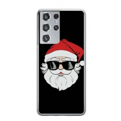 Husa personalizata tip carcasa HQPrint pentru Samsung Galaxy S22 Ultra, model Cool Santa, multicolor, S1D1M0046