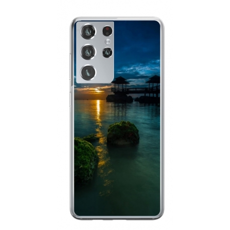 Husa personalizata tip carcasa HQPrint pentru Samsung Galaxy S22 Ultra, model Nice View 1, multicolor, S1D1M0060