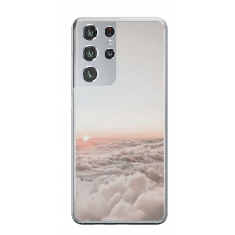 Husa personalizata tip carcasa HQPrint pentru Samsung Galaxy S22 Ultra, model Sky, multicolor, S1D1M0061