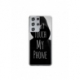 Husa personalizata tip carcasa HQPrint pentru Samsung Galaxy S22 Ultra, model Dont touch my phone 2, multicolor, S1D1M0065