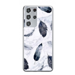 Husa personalizata tip carcasa HQPrint pentru Samsung Galaxy S22 Ultra, model Leaf Design 2, multicolor, S1D1M0071