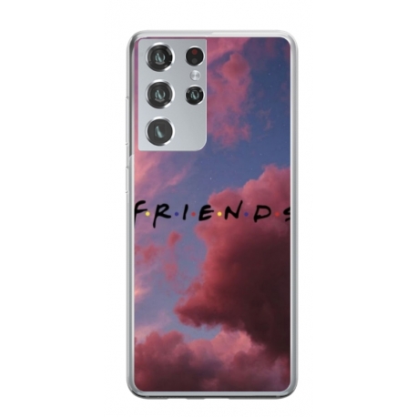 Husa personalizata tip carcasa HQPrint pentru Samsung Galaxy S22 Ultra, model FRIENDS 2, multicolor, S1D1M0082