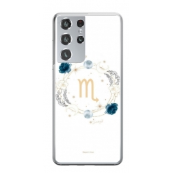 Husa personalizata tip carcasa HQPrint pentru Samsung Galaxy S21 Ultra, model Zodiac Circle, multicolor, S1D1M0349