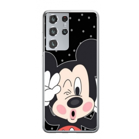 Husa personalizata tip carcasa HQPrint pentru Samsung Galaxy S22 Ultra, model Mickey 1, multicolor, S1D1M0124
