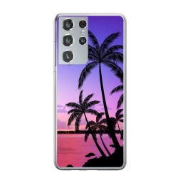 Husa personalizata tip carcasa HQPrint pentru Samsung Galaxy S22 Ultra, model Beach View 2, multicolor, S1D1M0137