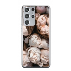 Husa personalizata tip carcasa HQPrint pentru Samsung Galaxy S22 Ultra, model Flowers 6, multicolor, S1D1M0139