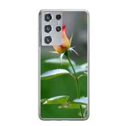 Husa personalizata tip carcasa HQPrint pentru Samsung Galaxy S22 Ultra, model Flowers 13, multicolor, S1D1M0206