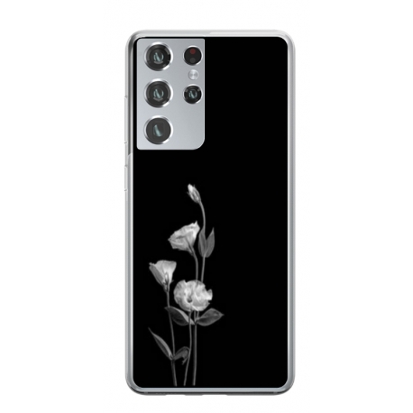 Husa personalizata tip carcasa HQPrint pentru Samsung Galaxy S22 Ultra, model Abstract Flowers, multicolor, S1D1M0216