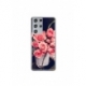Husa personalizata tip carcasa HQPrint pentru Samsung Galaxy S21 Ultra, model Flowers 22, multicolor, S1D1M0379