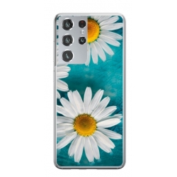 Husa personalizata tip carcasa HQPrint pentru Samsung Galaxy S22 Ultra, model Petunia 2, multicolor, S1D1M0239