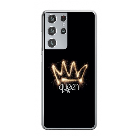 Husa personalizata tip carcasa HQPrint pentru Samsung Galaxy S22 Ultra, model Queen, multicolor, S1D1M0243