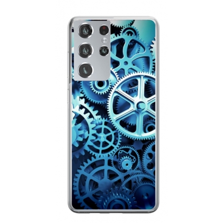 Husa personalizata tip carcasa HQPrint pentru Samsung Galaxy S22 Ultra, model Clockwork, multicolor, S1D1M0250