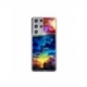 Husa personalizata tip carcasa HQPrint pentru Samsung Galaxy S22 Ultra, model Abstract City, multicolor, S1D1M0263