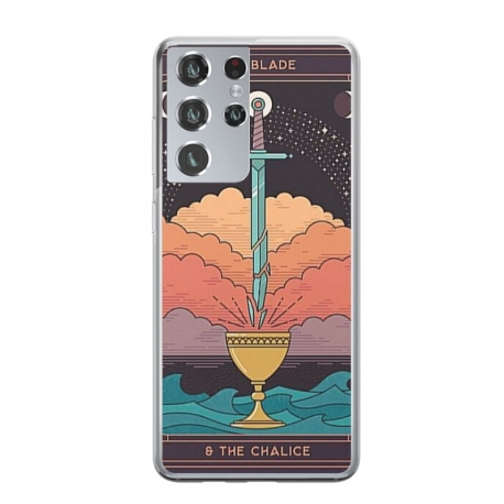 Husa personalizata tip carcasa HQPrint pentru Samsung Galaxy S22 Ultra, model Tarrot, multicolor, S1D1M0267