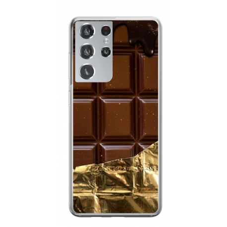 Husa personalizata tip carcasa HQPrint pentru Samsung Galaxy S22 Ultra, model Chocolate, multicolor, S1D1M0272