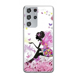 Husa personalizata tip carcasa HQPrint pentru Samsung Galaxy S22 Ultra, model Fairy, multicolor, S1D1M0276