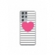 Husa personalizata tip carcasa HQPrint pentru Samsung Galaxy S22 Ultra, model Heart, multicolor, S1D1M0291