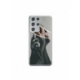 Husa personalizata tip carcasa HQPrint pentru Samsung Galaxy S22 Ultra, model Black and White Hands, multicolor, S1D1M0300