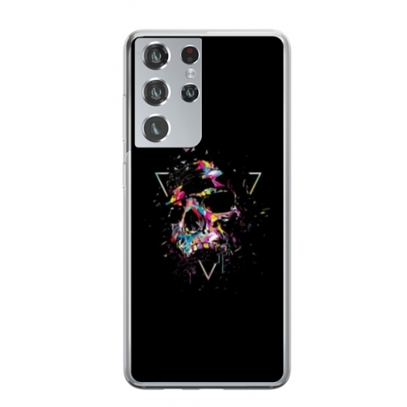 Husa personalizata tip carcasa HQPrint pentru Samsung Galaxy S22 Ultra, model Colorful 5, multicolor, S1D1M0302