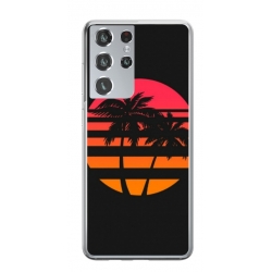 Husa personalizata tip carcasa HQPrint pentru Samsung Galaxy S22 Ultra, model Beach View 3, multicolor, S1D1M0337