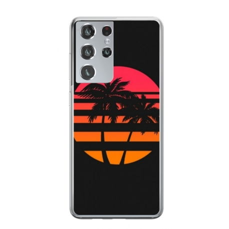 Husa personalizata tip carcasa HQPrint pentru Samsung Galaxy S22 Ultra, model Beach View 3, multicolor, S1D1M0337