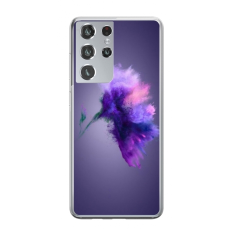 Husa personalizata tip carcasa HQPrint pentru Samsung Galaxy S22 Ultra, model Flowers 19, multicolor, S1D1M0340