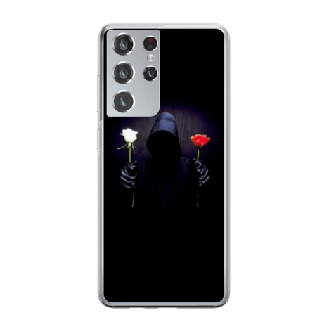 Husa personalizata tip carcasa HQPrint pentru Samsung Galaxy S22 Ultra, model Choose Rose, multicolor, S1D1M0343