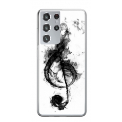 Husa personalizata tip carcasa HQPrint pentru Samsung Galaxy S22 Ultra, model Song Notes, multicolor, S1D1M0357