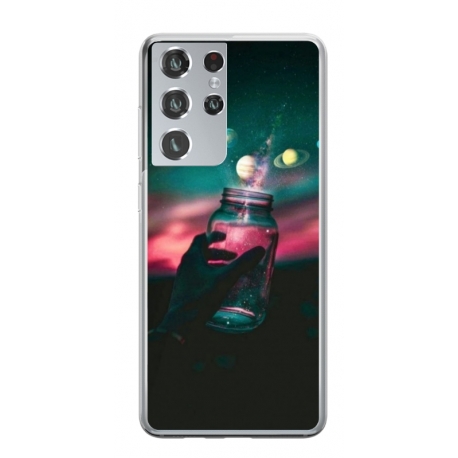 Husa personalizata tip carcasa HQPrint pentru Samsung Galaxy S22 Ultra, model Colorful 10, multicolor, S1D1M0369