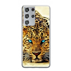 Husa personalizata tip carcasa HQPrint pentru Samsung Galaxy S22 Ultra, model Cheetah, multicolor, S1D1M0382