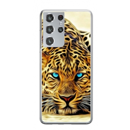 Husa personalizata tip carcasa HQPrint pentru Samsung Galaxy S22 Ultra, model Cheetah, multicolor, S1D1M0382