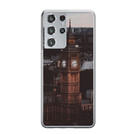 Husa personalizata tip carcasa HQPrint pentru Samsung Galaxy S23 Ultra, model Big Ben 2, multicolor, S1D1M0014