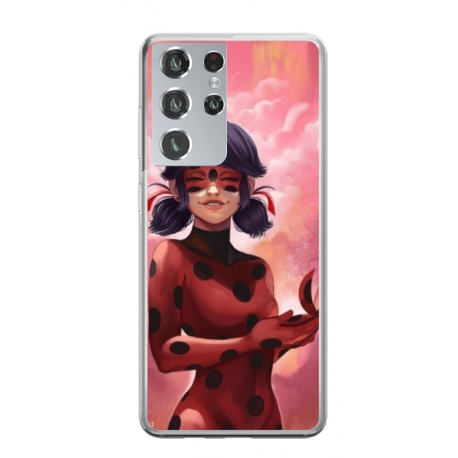 Husa personalizata tip carcasa HQPrint pentru Samsung Galaxy S23 Ultra, model Buburuza, multicolor, S1D1M0025
