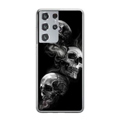 Husa personalizata tip carcasa HQPrint pentru Samsung Galaxy S23 Ultra, model Skulls, multicolor, S1D1M0032