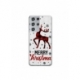 Husa personalizata tip carcasa HQPrint pentru Samsung Galaxy S23 Ultra, model Merry Christmas Reindeer 1, multicolor, S1D1M0049