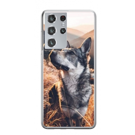 Husa personalizata tip carcasa HQPrint pentru Samsung Galaxy S23 Ultra, model Dog 1, multicolor, S1D1M0064