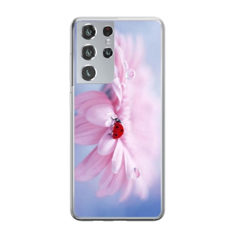 Husa personalizata tip carcasa HQPrint pentru Samsung Galaxy S23 Ultra, model Flowers 5, multicolor, S1D1M0114