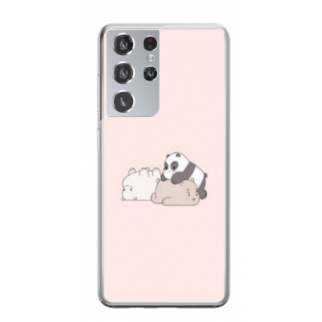 Husa personalizata tip carcasa HQPrint pentru Samsung Galaxy S23 Ultra, model Bears 3, multicolor, S1D1M0115