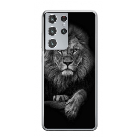 Husa personalizata tip carcasa HQPrint pentru Samsung Galaxy S23 Ultra, model Lion 2, multicolor, S1D1M0117